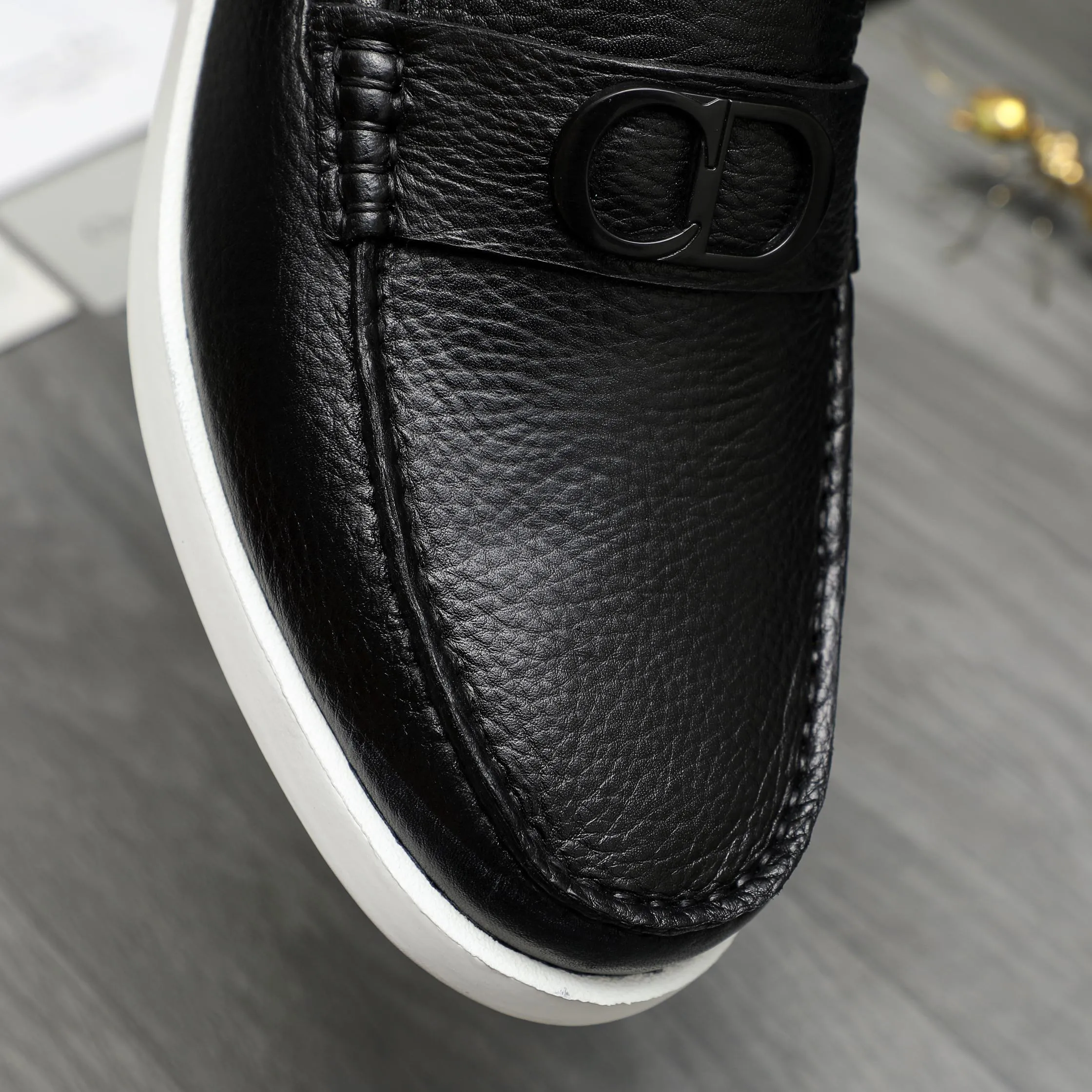 Men's shoes 💰460 Product trademark: Dior "Dior" casual slip-on leather shoes Regular size: 39-44 Product material: Selected pebbled cowhide upper, cowhide lining, rubber outsole